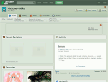 Tablet Screenshot of hatsune---miku.deviantart.com