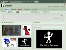 Tablet Screenshot of legokidize.deviantart.com