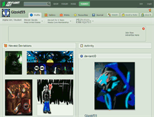 Tablet Screenshot of gizoid55.deviantart.com