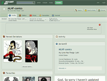 Tablet Screenshot of mlhf-comics.deviantart.com