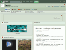 Tablet Screenshot of claybob.deviantart.com