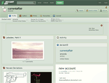 Tablet Screenshot of currentaffair.deviantart.com