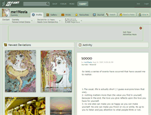 Tablet Screenshot of me19leela.deviantart.com