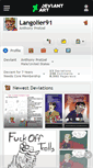 Mobile Screenshot of langolier91.deviantart.com