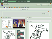 Tablet Screenshot of langolier91.deviantart.com