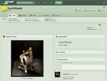 Tablet Screenshot of duckofdeath.deviantart.com