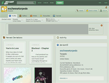 Tablet Screenshot of excheesetorpedo.deviantart.com