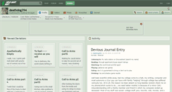 Desktop Screenshot of deathdog394.deviantart.com