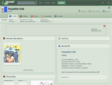 Tablet Screenshot of inuyasha-club.deviantart.com