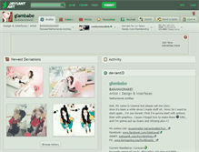 Tablet Screenshot of glambabe.deviantart.com