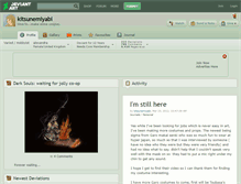 Tablet Screenshot of kitsunemiyabi.deviantart.com