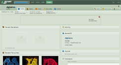 Desktop Screenshot of digitalrex.deviantart.com