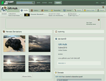 Tablet Screenshot of gift-hulk.deviantart.com