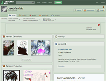 Tablet Screenshot of creed-fanclub.deviantart.com