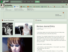 Tablet Screenshot of prittykitty.deviantart.com