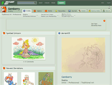 Tablet Screenshot of gemberry.deviantart.com