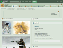 Tablet Screenshot of manu1.deviantart.com