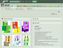 Tablet Screenshot of japcatt.deviantart.com
