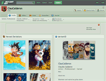 Tablet Screenshot of claucalderon.deviantart.com