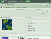 Tablet Screenshot of designthecure.deviantart.com