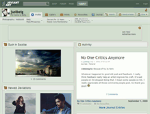 Tablet Screenshot of justbelg.deviantart.com