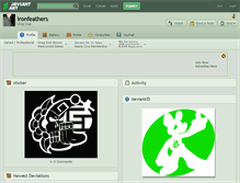 Tablet Screenshot of ironfeathers.deviantart.com
