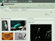 Tablet Screenshot of paulatheredhead.deviantart.com