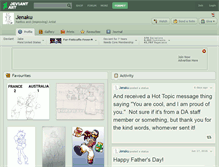 Tablet Screenshot of jenaku.deviantart.com