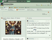 Tablet Screenshot of flamehazelollipop.deviantart.com