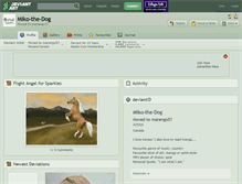 Tablet Screenshot of miko-the-dog.deviantart.com