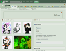Tablet Screenshot of halo-ex.deviantart.com