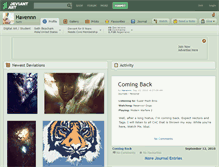 Tablet Screenshot of havennn.deviantart.com