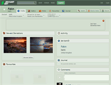 Tablet Screenshot of falcn.deviantart.com