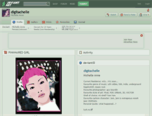 Tablet Screenshot of digitachelle.deviantart.com