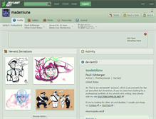 Tablet Screenshot of madamluna.deviantart.com