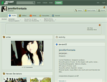 Tablet Screenshot of jenniferfrentasia.deviantart.com