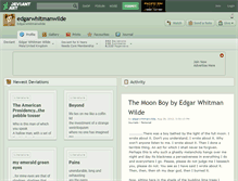 Tablet Screenshot of edgarwhitmanwilde.deviantart.com