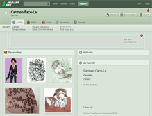 Tablet Screenshot of carmen-face-la.deviantart.com