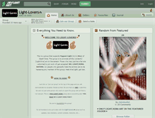 Tablet Screenshot of light-lovers.deviantart.com