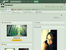 Tablet Screenshot of hurtblades7.deviantart.com