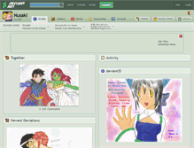 Tablet Screenshot of nusaki.deviantart.com