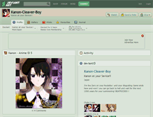 Tablet Screenshot of kanon-cleaver-boy.deviantart.com