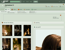 Tablet Screenshot of joemalone13.deviantart.com
