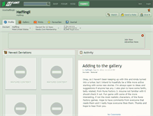 Tablet Screenshot of halflingii.deviantart.com