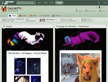 Tablet Screenshot of callykitty.deviantart.com