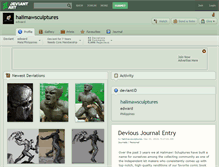 Tablet Screenshot of halimawsculptures.deviantart.com