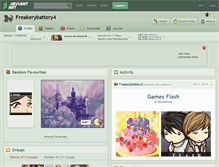 Tablet Screenshot of freakerybattery4.deviantart.com