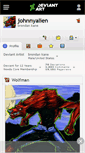 Mobile Screenshot of johnnyalien.deviantart.com