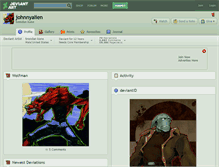 Tablet Screenshot of johnnyalien.deviantart.com