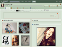 Tablet Screenshot of mariaanhelo.deviantart.com